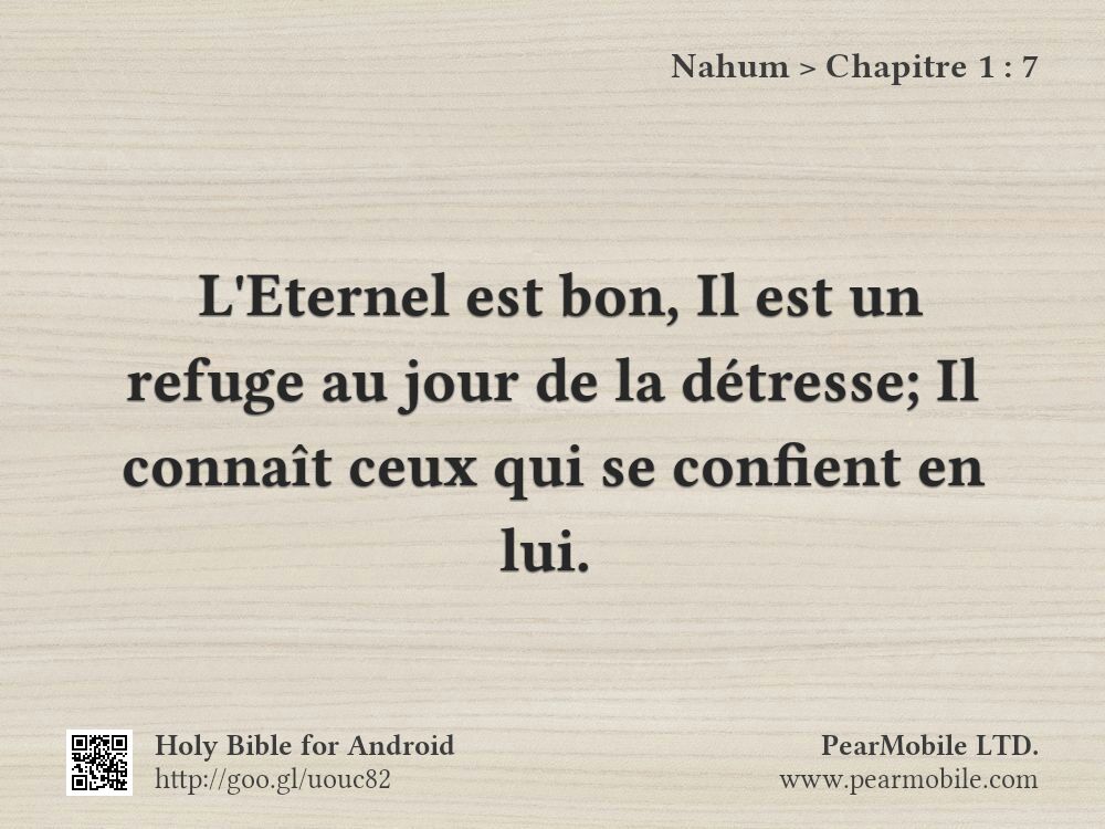 Nahum, Chapitre 1:7